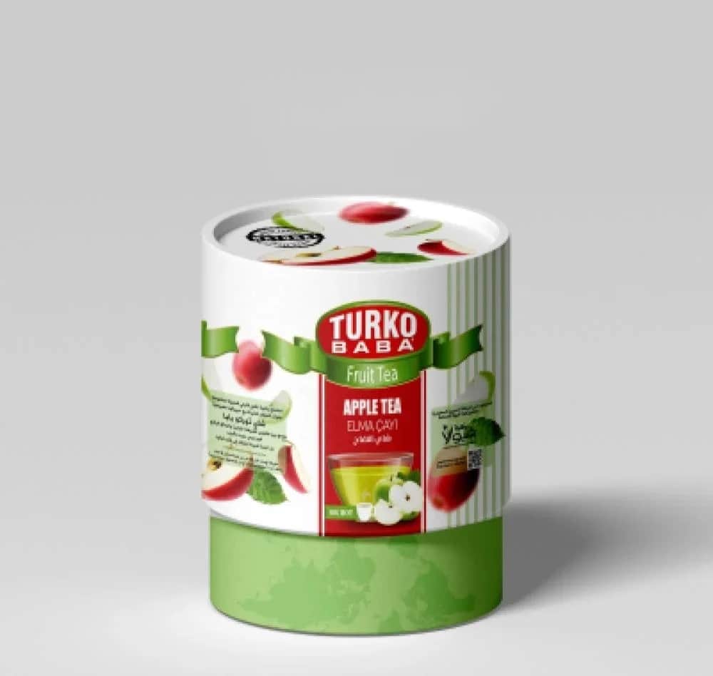 Turko Baba شاي التفاح وقطع الفاكهة يشرب ساخن او بارد من تركو بابا 200 جرام
