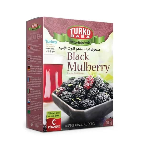 Turko Baba شراب بطعم التوت الأزرق يشرب ساخن او بارد من توركو بابا 300 جرام