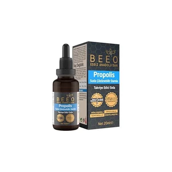 Beeo قطرات مستخلص البروبوليس القابلة للذوبان في الماء من بيو، 20 مل