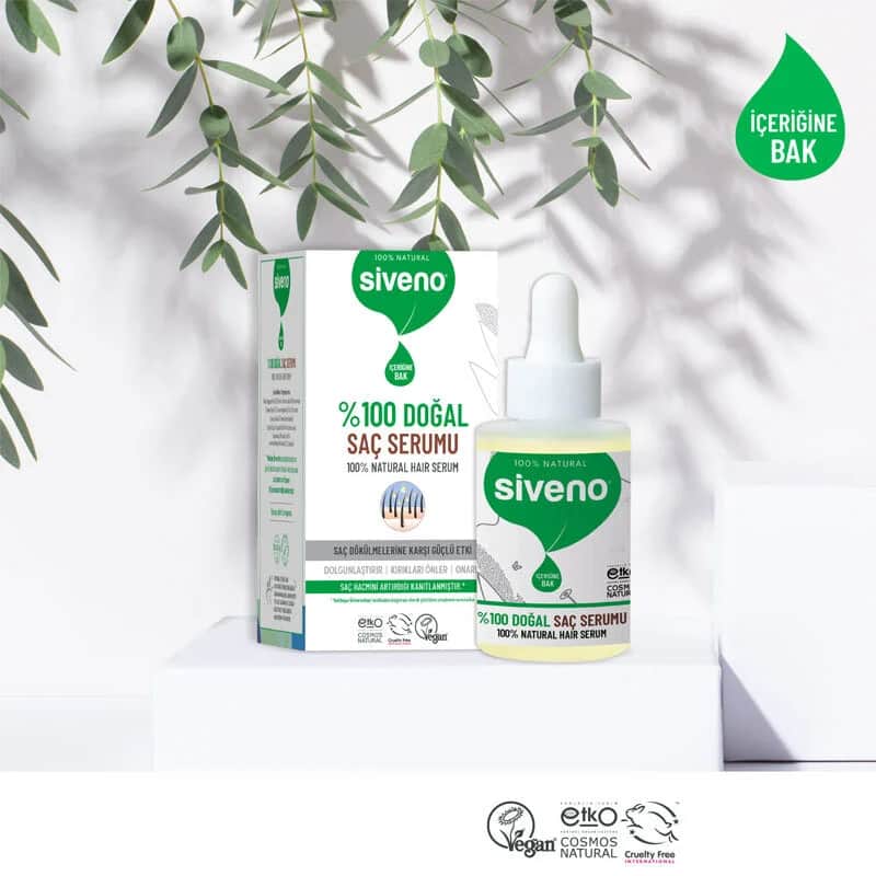 Siveno سيروم سيفينو للعناية بالشعر الطبيعي 100% 30 مل