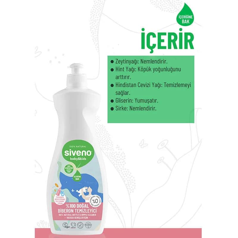 Siveno Baby Natural Pacifier And Bottle Cleaner 500 ml