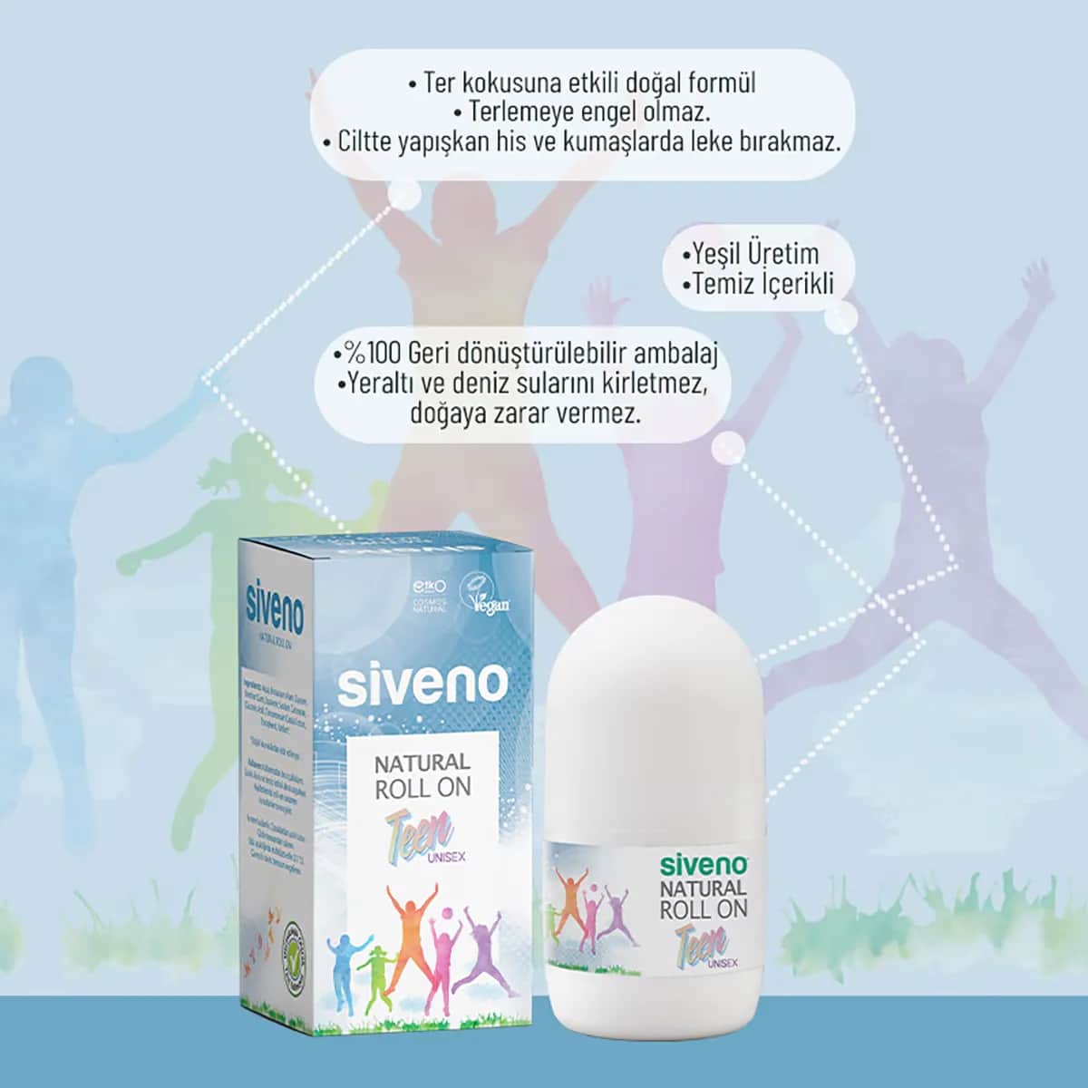 Siveno سيفينو ناتشورال رول أون للجنسين 50 مل