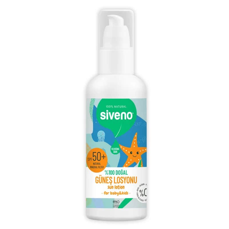 Siveno لوشن سيفينو الطبيعي 100% للوقاية من الشمس 100 مل