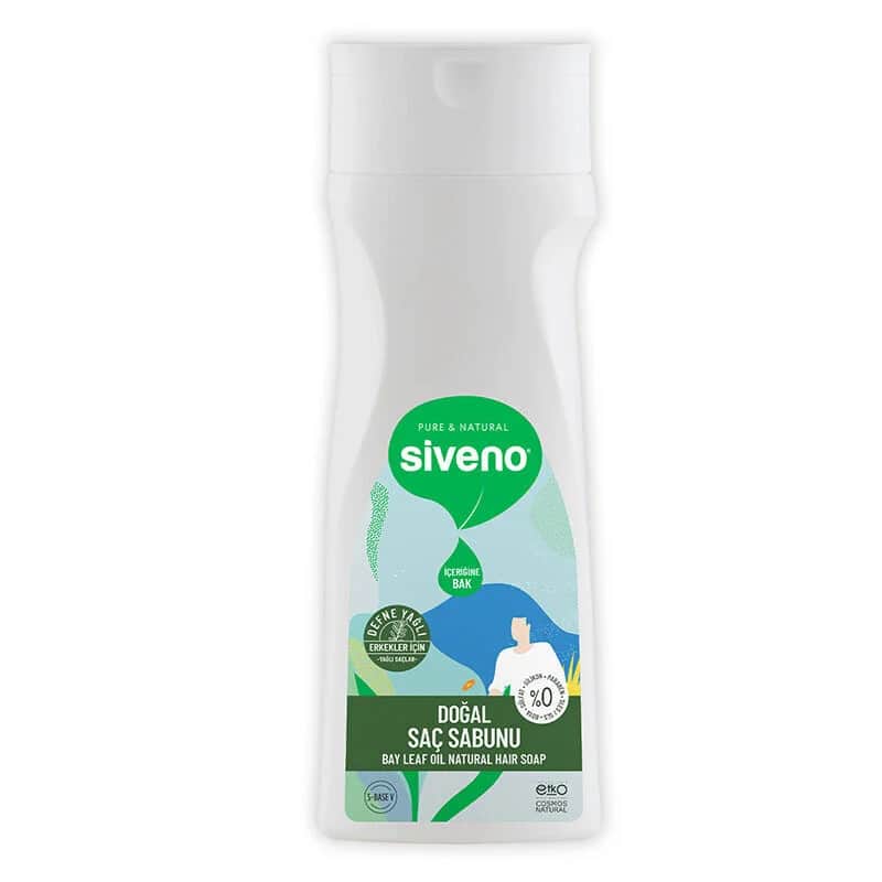 Siveno صابون سيفينو الطبيعي للشعر بزيت الغار للرجال 300 مل