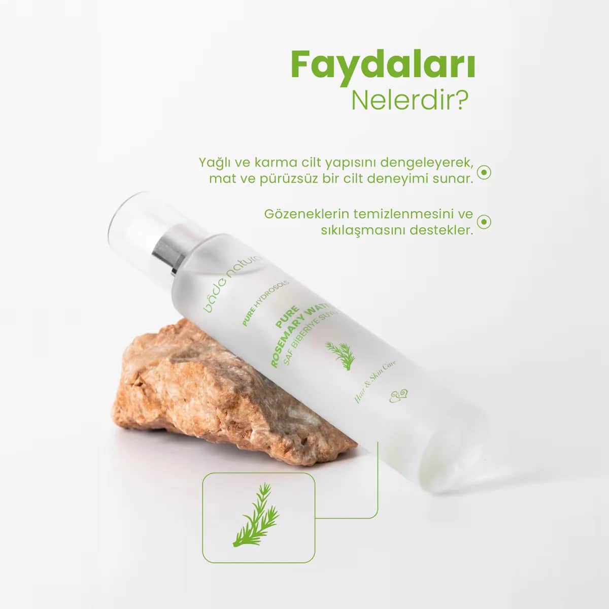 Bade Natural ماء الروزماري الطبيعي من بيد تونيك الشعر لنمو وحيوية 100 مل