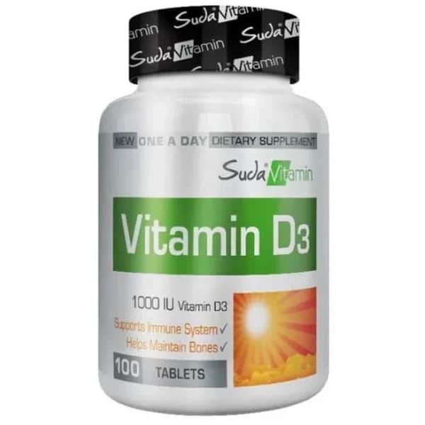 Suda Vitamin سودا فيتامين د3 1000 وحدة دولية 100 قرص
