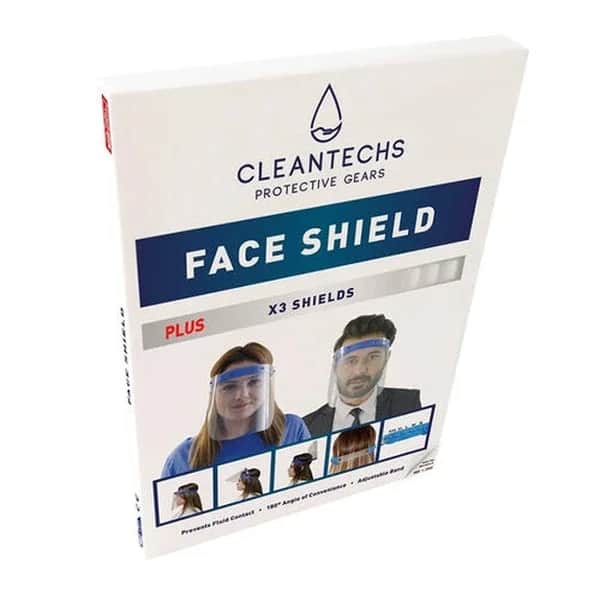 Cleantechs واقي الوجه كليانتكس بلس بريميوم بوكسد بتصميم مضاد للضباب