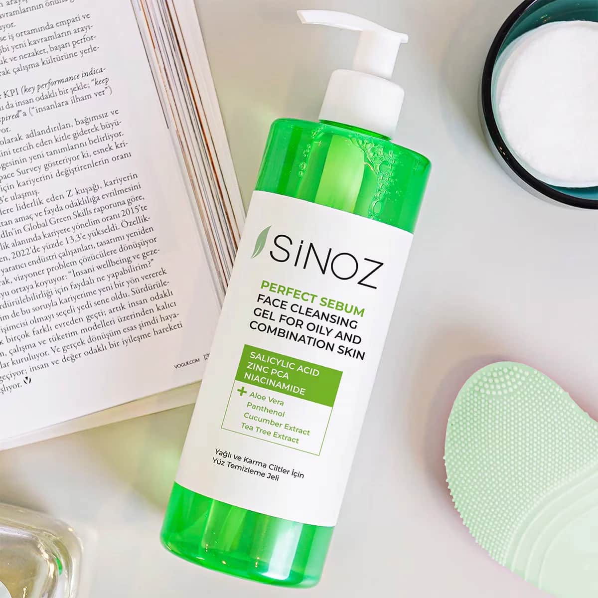 Sinoz Facial Cleansing Gel For Oily And Combination Skin 400 ml