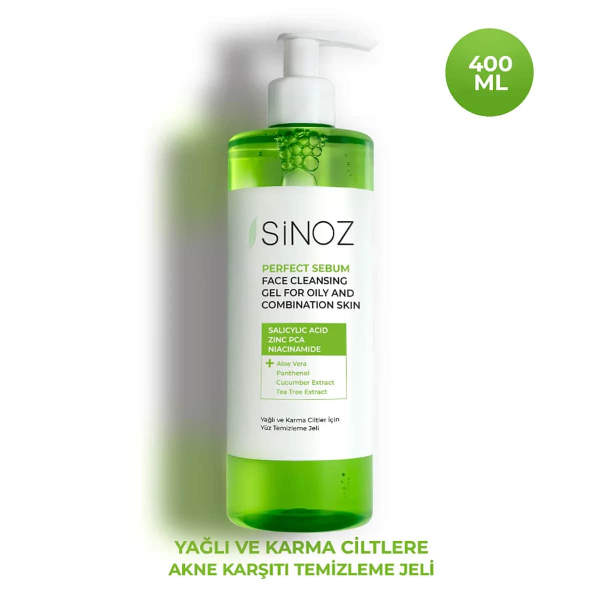 Sinoz Facial Cleansing Gel For Oily And Combination Skin 400 ml