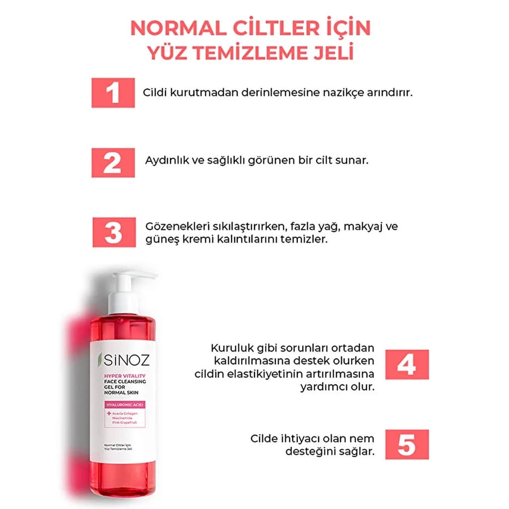 Sinoz Hyper Vitality Normal Skin Facial Cleansing Gel 400 ml
