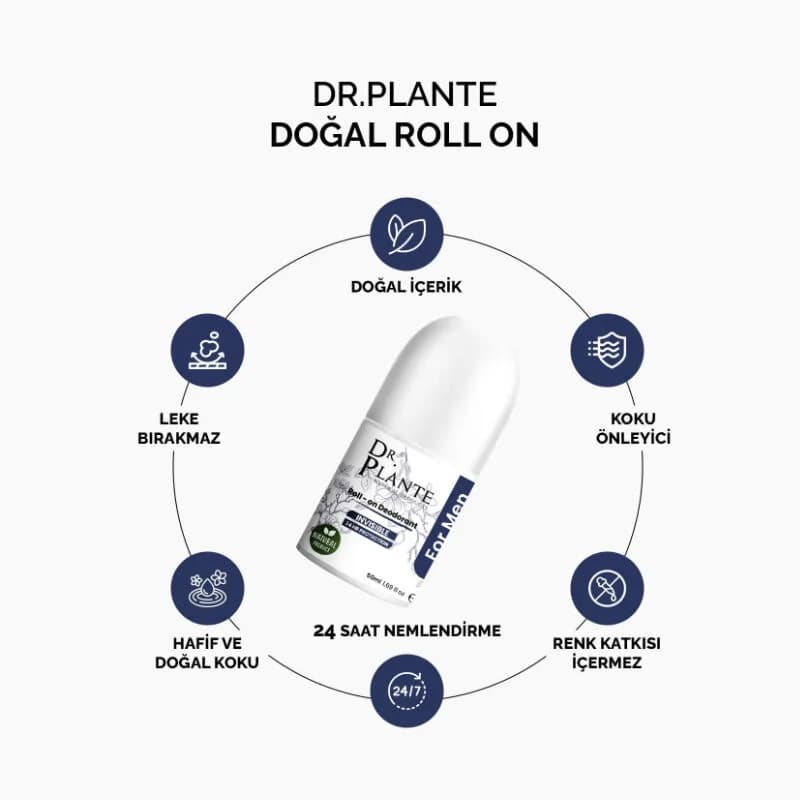 Dr. Plante دكتور بلانت رول اون طبيعي 50 مل للرجال