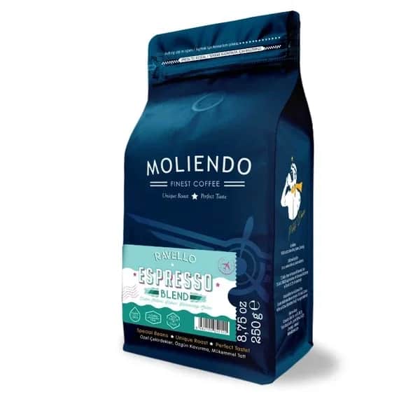 Moliendo قهوة مولييندو رافيلو إسبريسو بلند (حبوب قهوة) 250 غرام