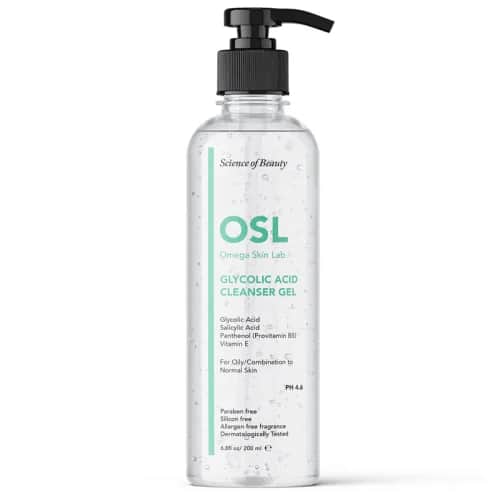 Osl Omega Skin Lab جل أو إس إل أوميجا سكين لاب جليكوليك لتنظيف الوجه والمكياج 200 مل