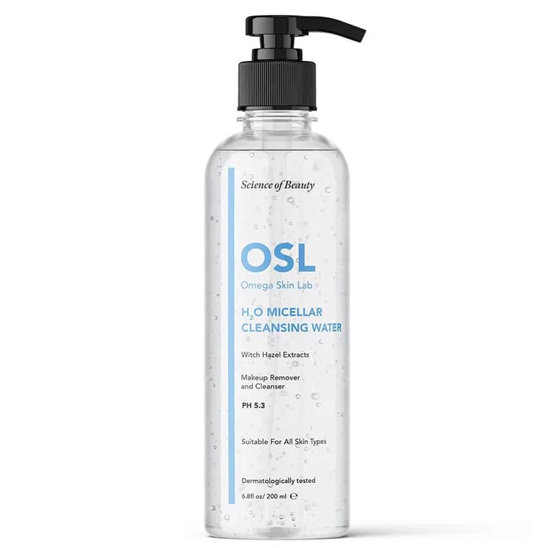 ماء تنظيف الوجه والمكياج الميسيلار 200 مل من أوزل أوميغا سكين لاب Osl Omega Skin Lab