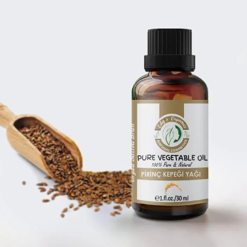 Edys Organics زيت نخالة الأرز العضوي من إيديز، 30 مل زيت طهي نقي وصحي