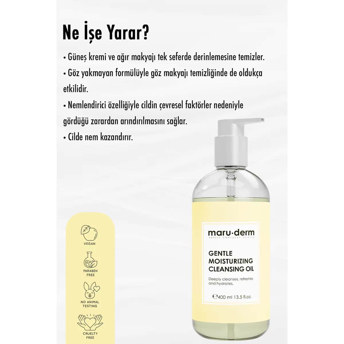 Maruderm منظف ماروديرم الزيتي 400 مل
