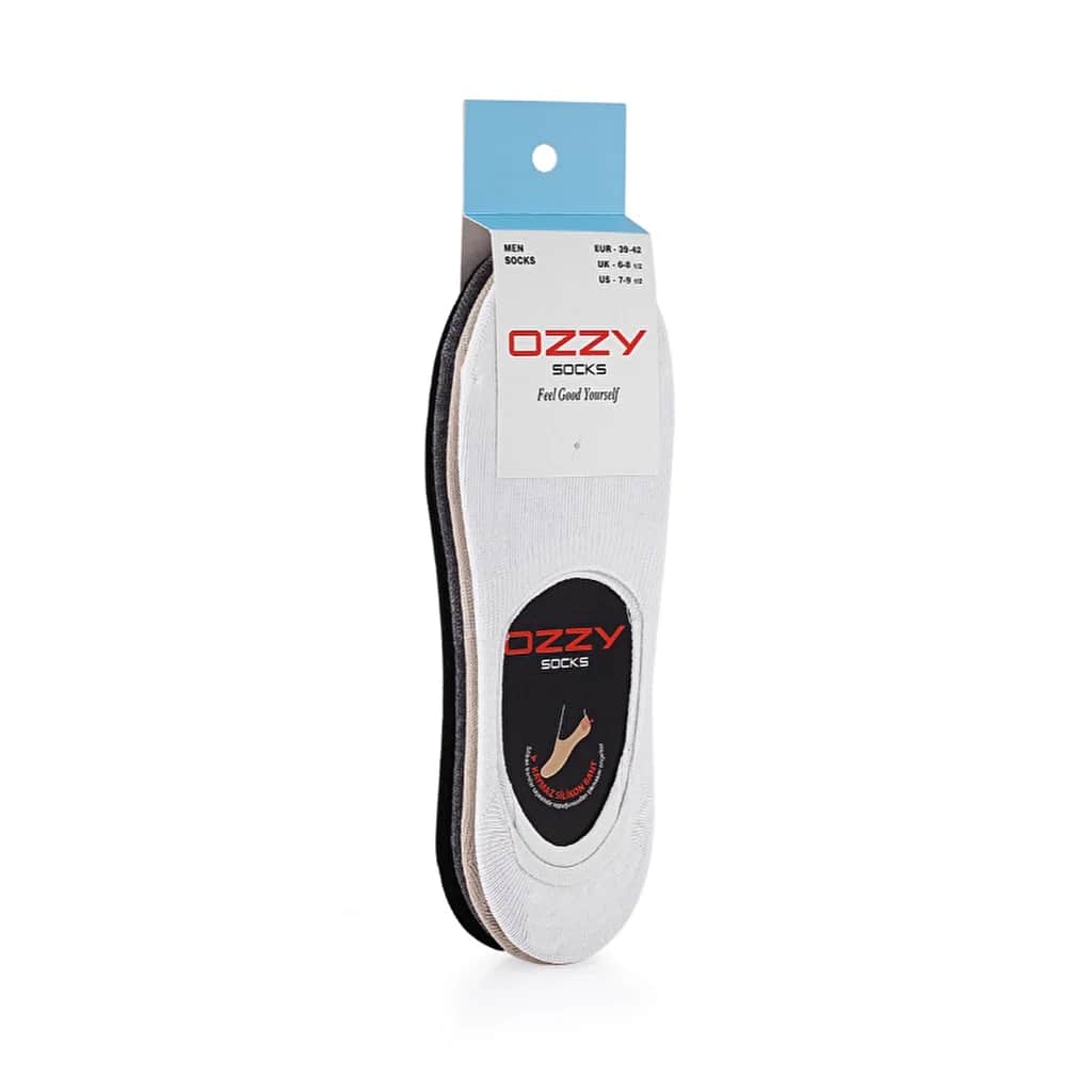 Ozzy Socks جوارب أوزي للجنسين، عبوة من 4 جوارب باليرينا بدون درزات، مقاس 39/42