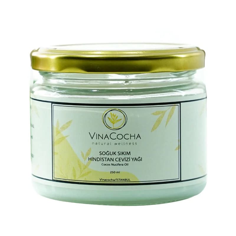 Vinacocha زيت جوز الهند المعصور على البارد فيناكوتشا 250 مل نقي وطبيعي