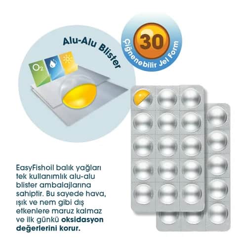 EasyVit زيت السمك السهل بالإضافة إلى زيت السمك بنكهة توتي فروتي، 30 جل قابل للمضغ