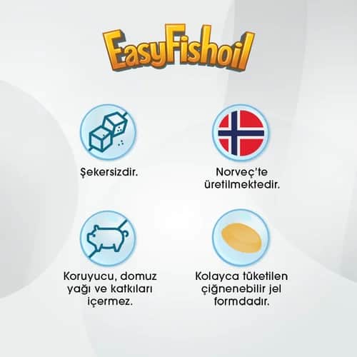 EasyVit زيت السمك سهل النمو 30 قطعة على شكل جل قابل للمضغ
