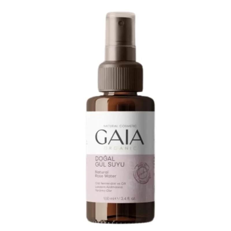 Gaia Organic ماء الورد العضوي من جايا ١٠٠ مل رذاذ مرطب وملطف