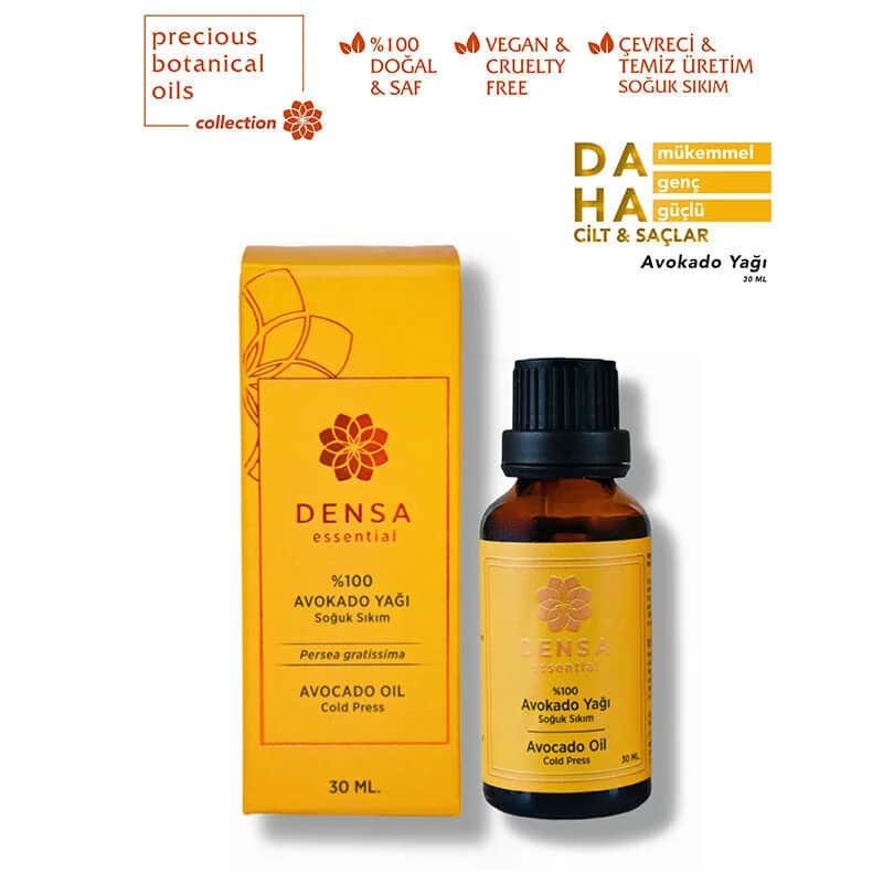 Densa Essential زيت الأفوكادو الأساسي من دينسا 30 مل مرطب غني بالعناصر الغذائية