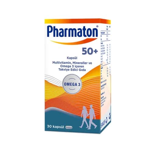 Pharmaton مكمل غذائي فارماتون ٥٠+ بلس ٣٠ كبسولة