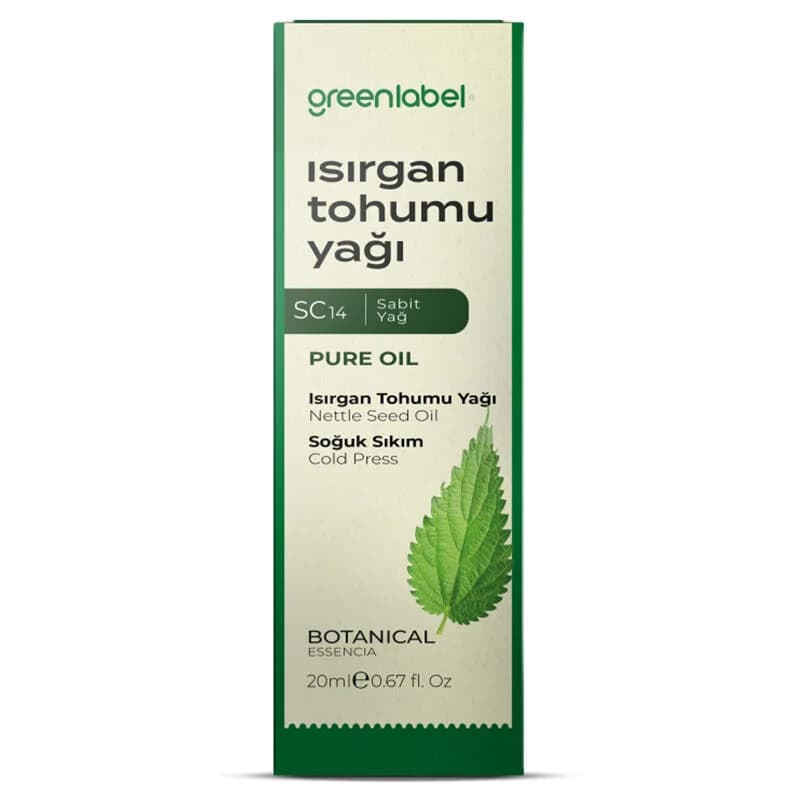 Greenlabel زيت بذور نبات القراص من جرين ليبل ٢٠ مل مغذي عضوي للشعر والبشرة