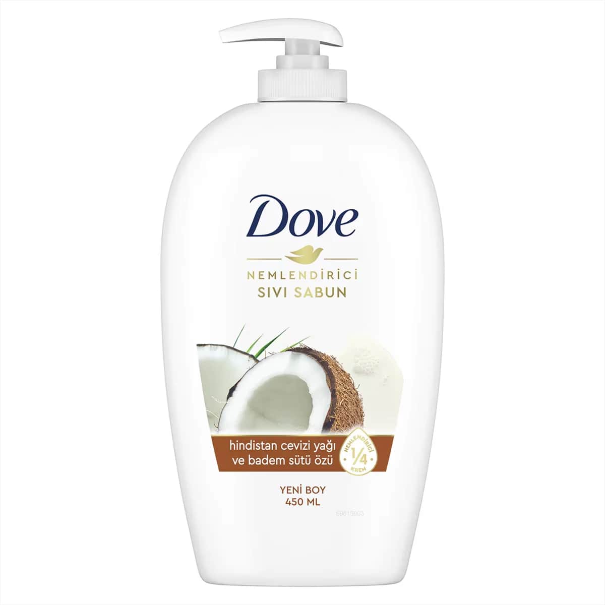 Dove صابون دوف السائل بخلاصة زيت جوز الهند وحليب اللوز 450 مل