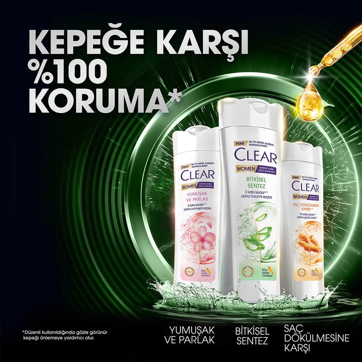 Clear شامبو كلير وومن المضاد للقشرة بتركيبة عشبية 350 مل