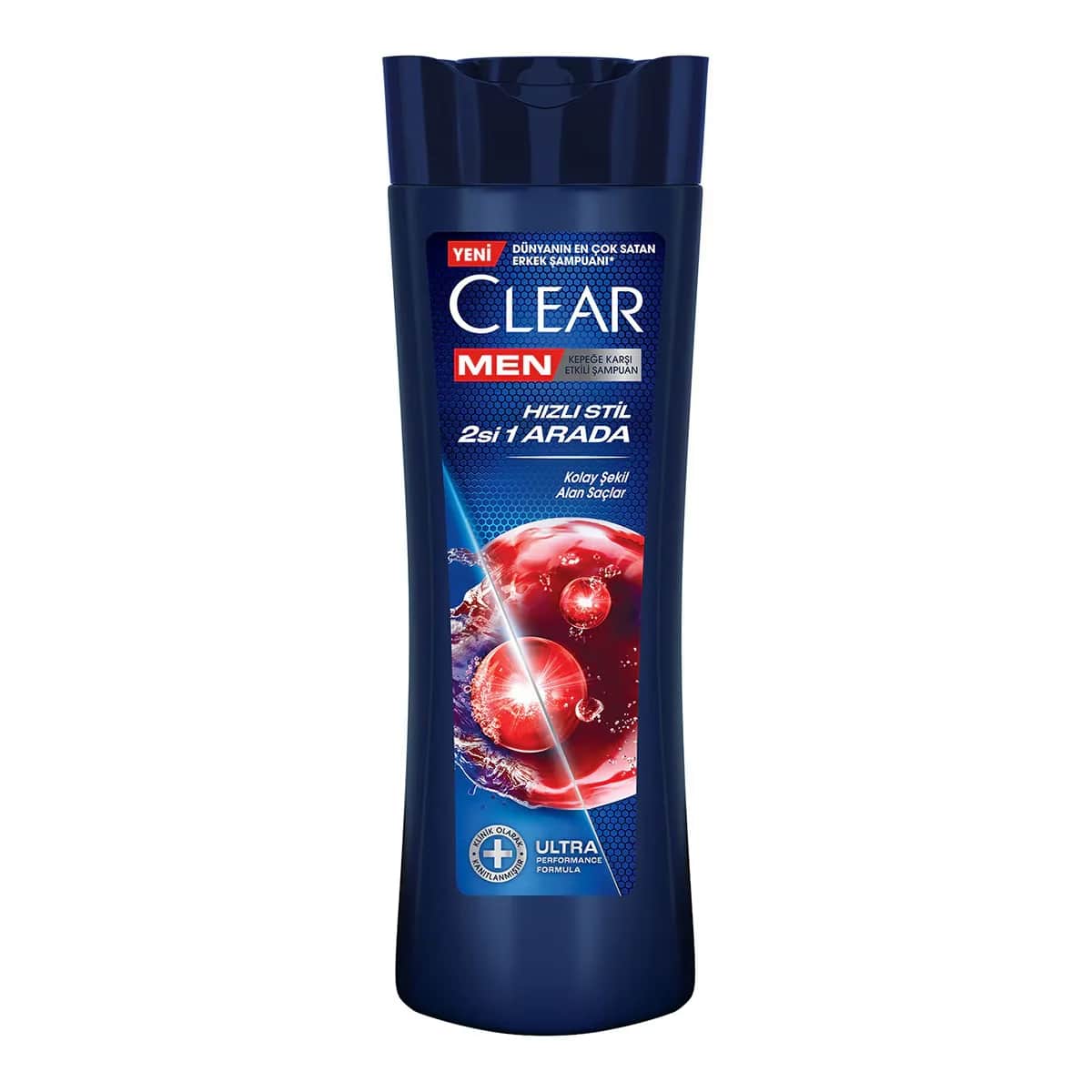 Clear شامبو كلير مين المضاد للقشرة، تصفيف سريع 2 في 1، سهل التشكيل، 350 مل