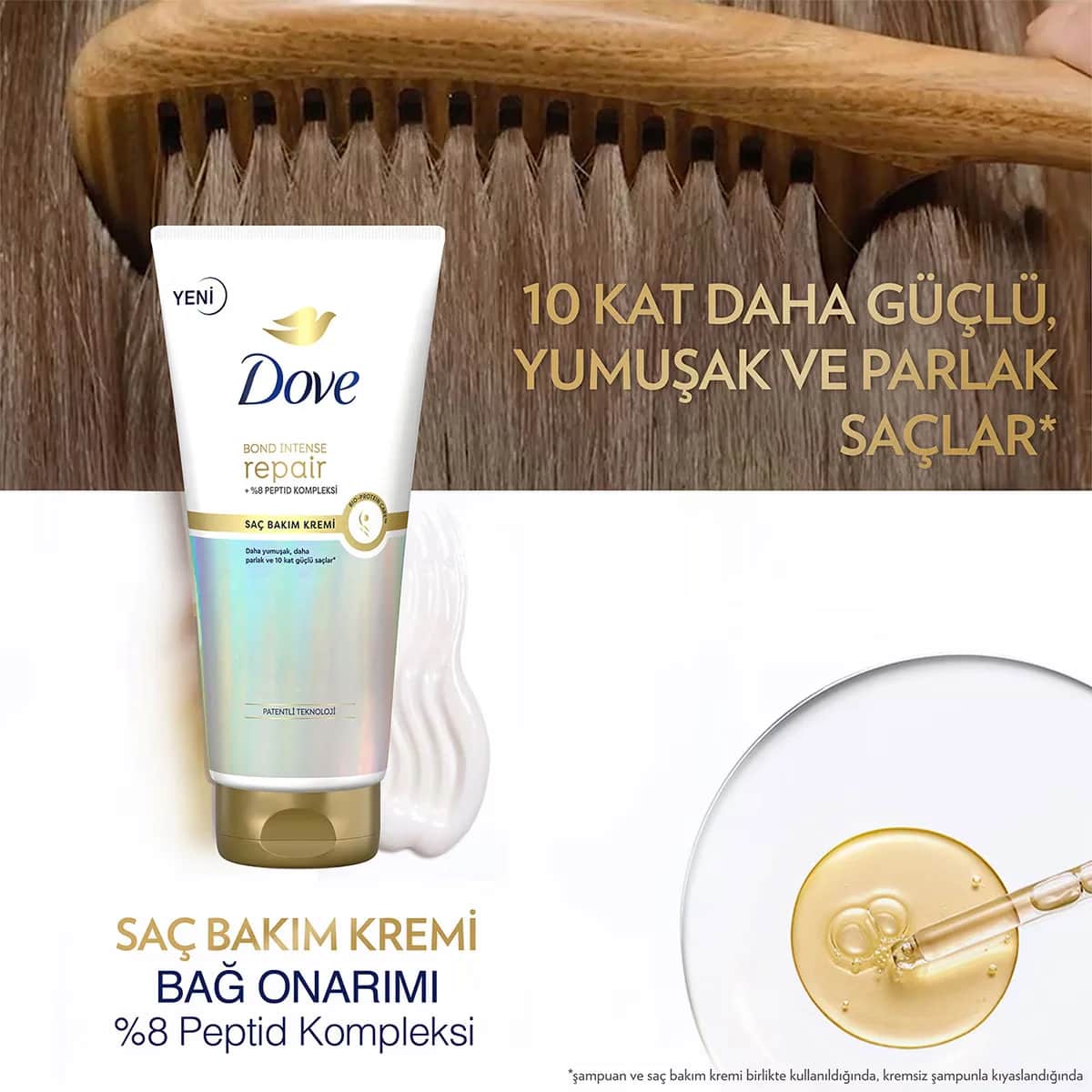 Dove بلسم دوف للعناية بالشعر بوند إنتنس ريبير + ببتيد كومبلكس 170 مل