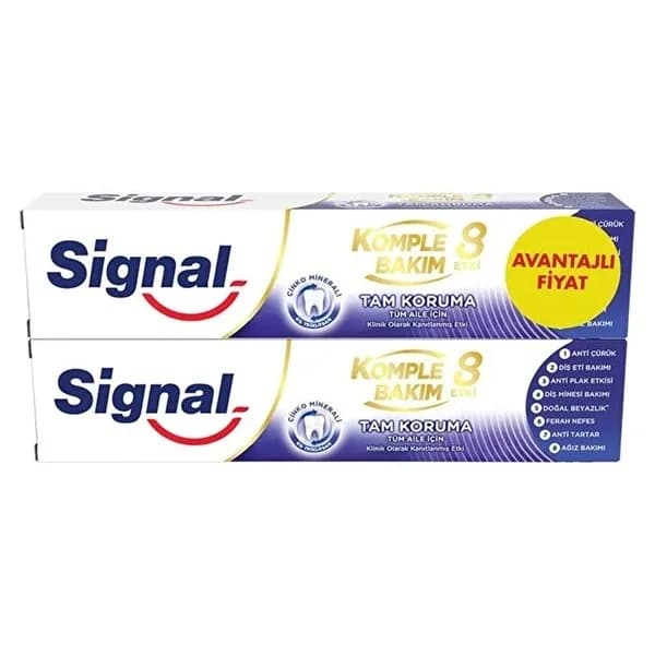 Signal معجون أسنان سيجنال للعناية الكاملة ٢ × ٥٠ مل ٨ فوائد للعائلة