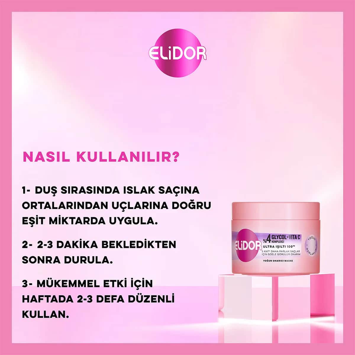 Elidor Intensive Repair Mask Ultra Shine Intensive Brightness 220 ml