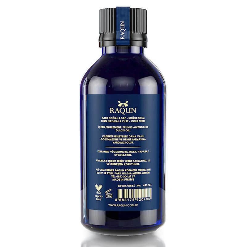 Raqun زيت اللوز الحلو راكون 100 مل زيت عطري نقي