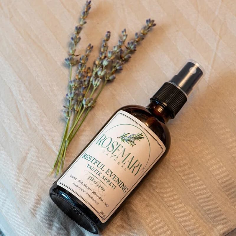 Rosemary Natural بخاخ روزماري لراحة النوم المسائي 100 مل مساعد طبيعي على النوم