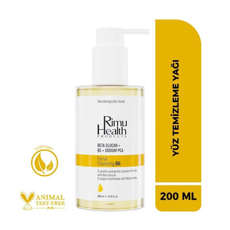 Rimu Health زيت ريمو هيلث لتنظيف وتنقية الوجه ومضاد للرؤوس السوداء 200 مل