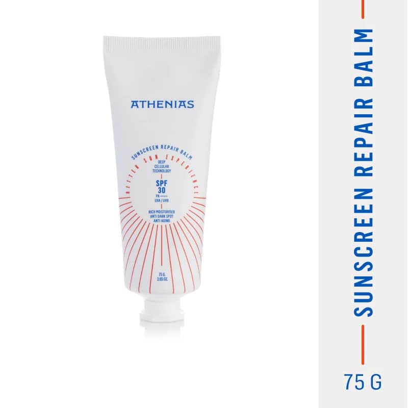 Athenias بلسم إصلاح واقي الشمس من أثينياس بعامل حماية 30+، 75 غرام