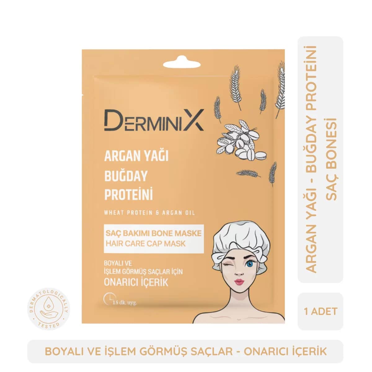 Derminix Hair Care Mask Argan And Wheat Protein 50 g