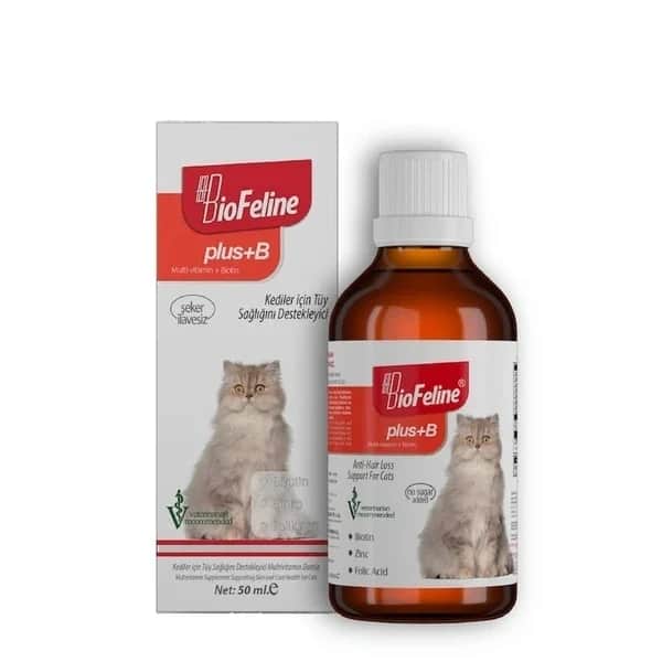 Biofeline قطرات بيوفيلاين لصحة شعر القطط فيتامينات متعددة للبشرة والفراء