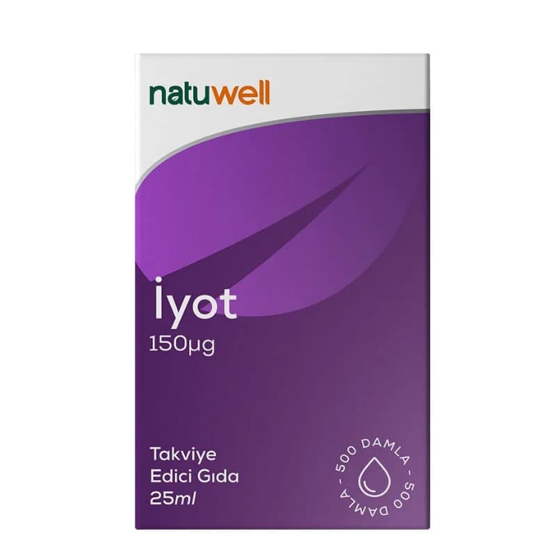 Natuwell قطرات اليود من ناتويل 25 مل