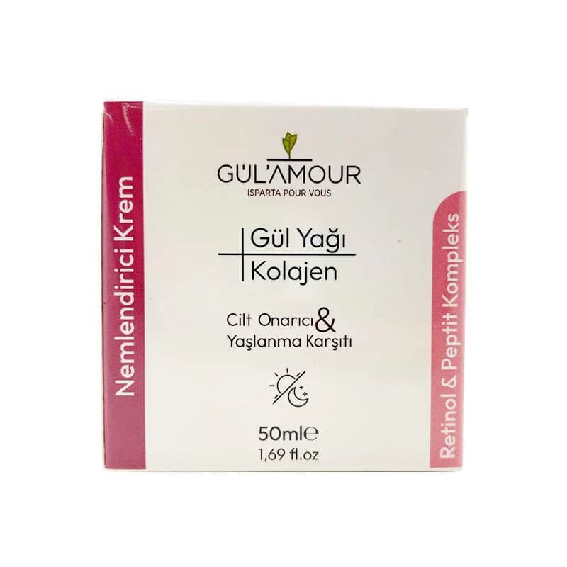 Gülamor Moisturizing Cream With Rose Oil And Collagen 50 ml