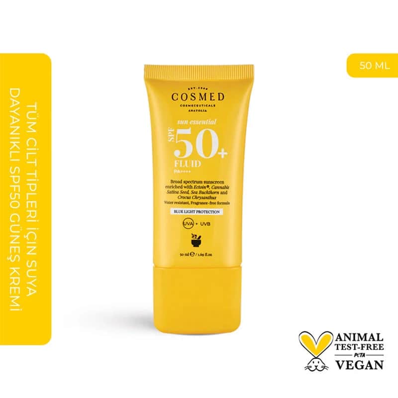 سائل واقي شمس SPF 50+ 50 مل من كوسمد Cosmed