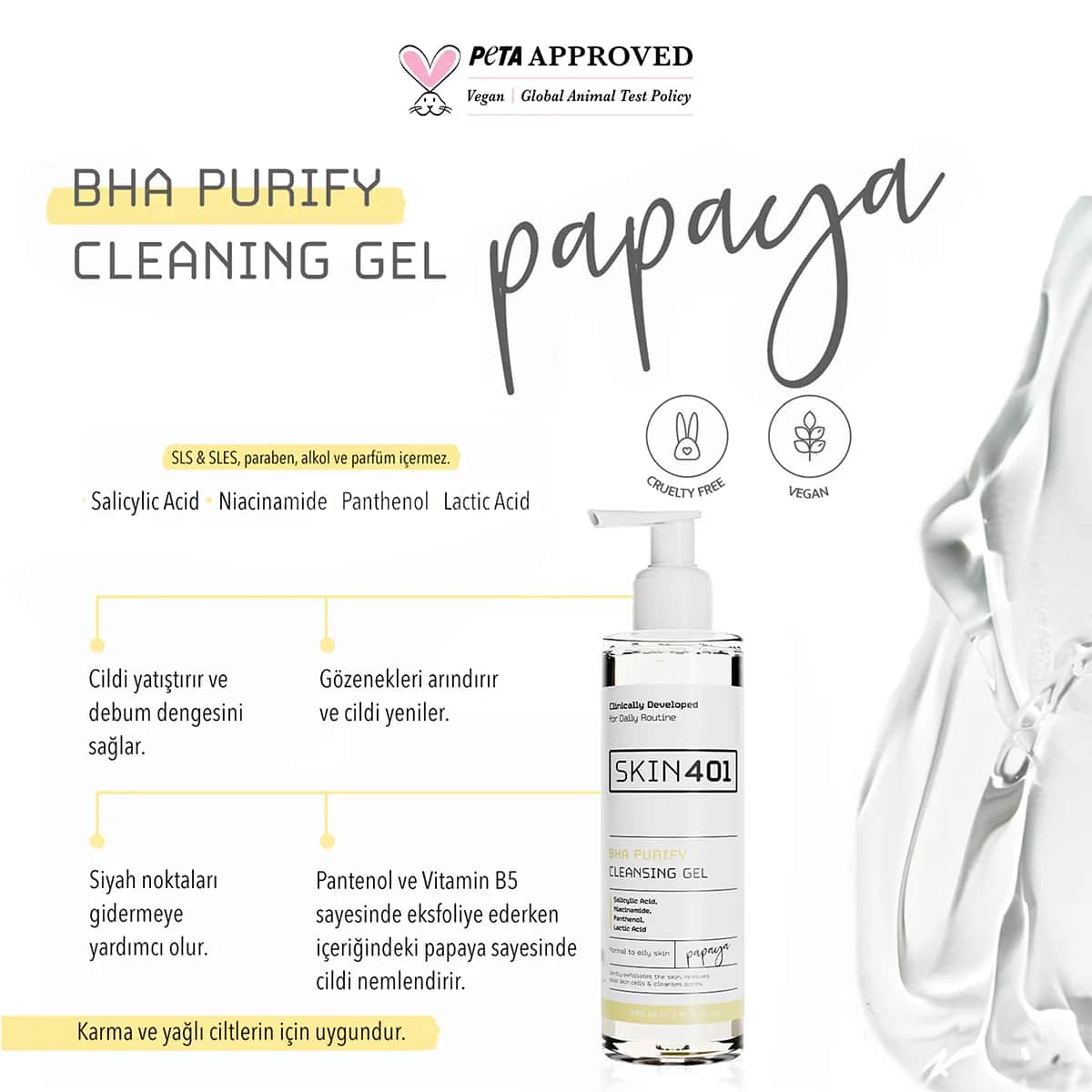 Skin401 bha Purify Cleansing Gel 200 ml