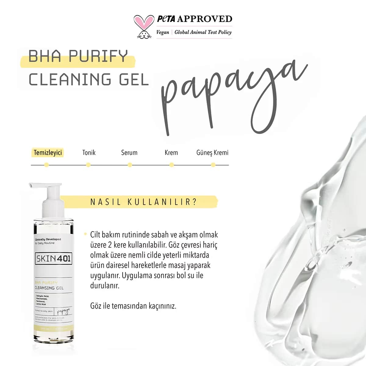Skin401 bha Purify Cleansing Gel 200 ml