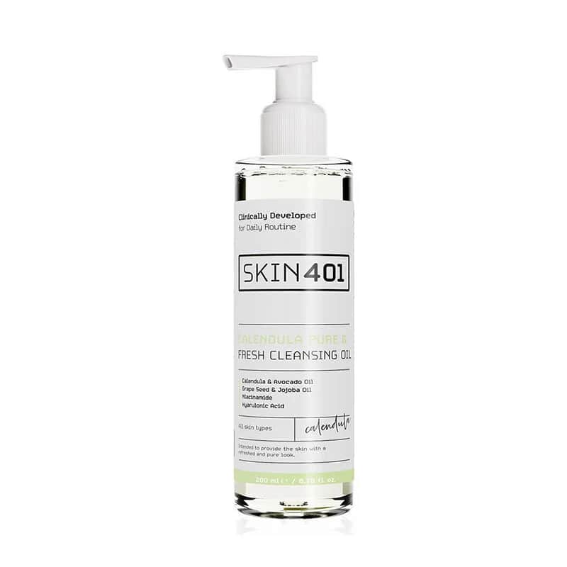 Skin401 زيت التنظيف النقي المنعش من سكين401 كاليندولا 200 مل