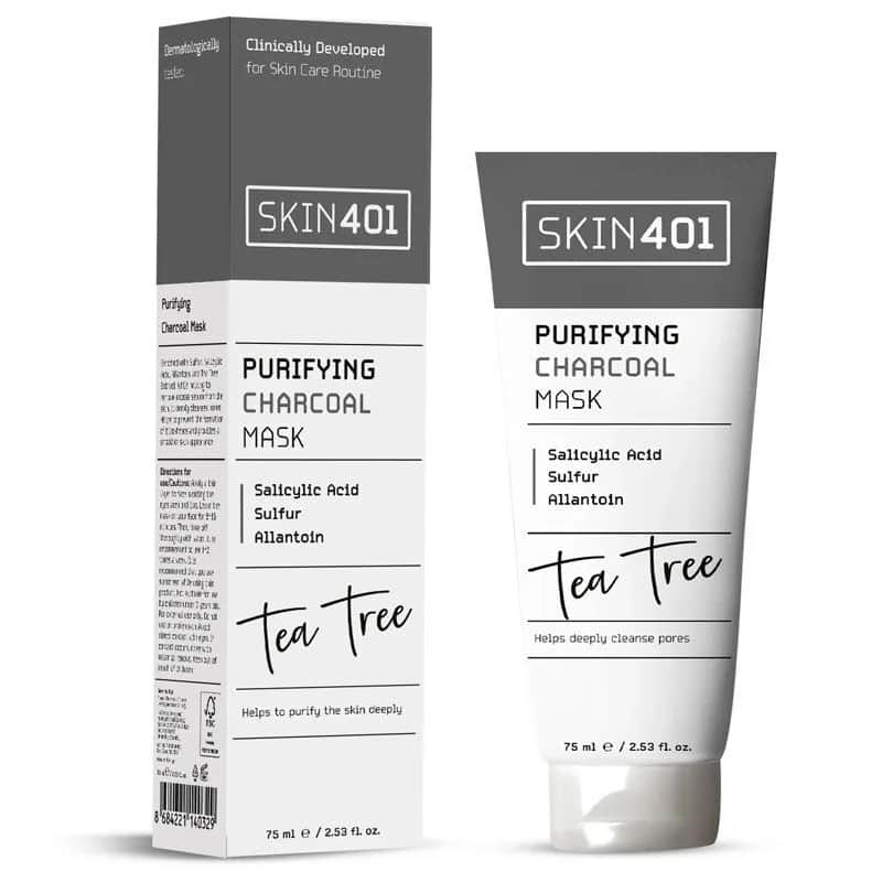 Skin401 قناع الفحم المنقي من سكين401، 75 مل