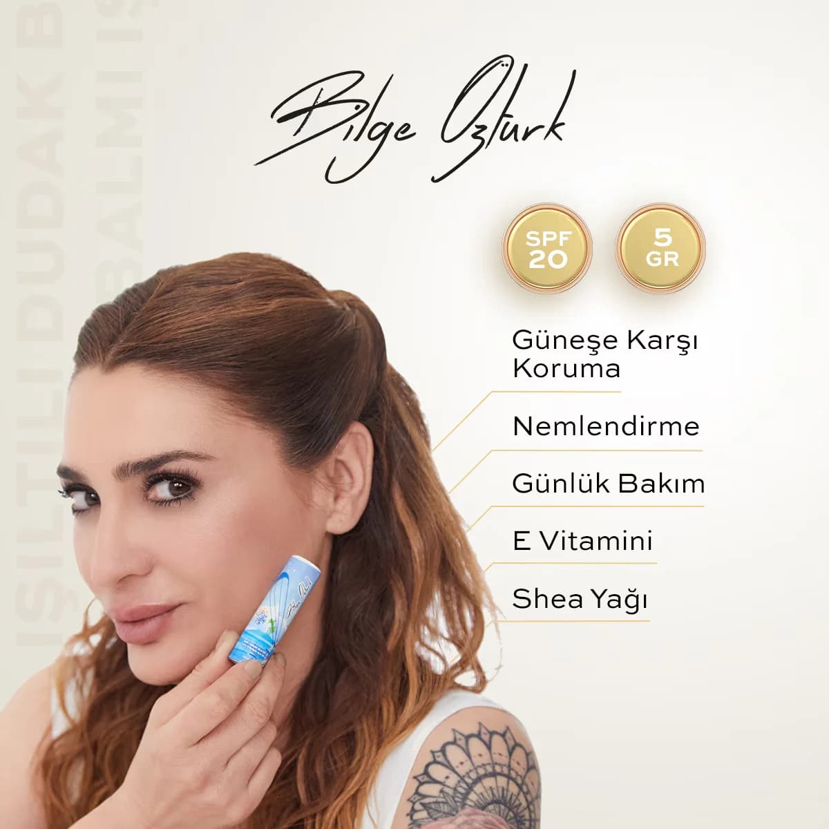 بلسم شفاه شفاف SPF20 5 جرام من بيلج أوزتورك Bilge Ozturk