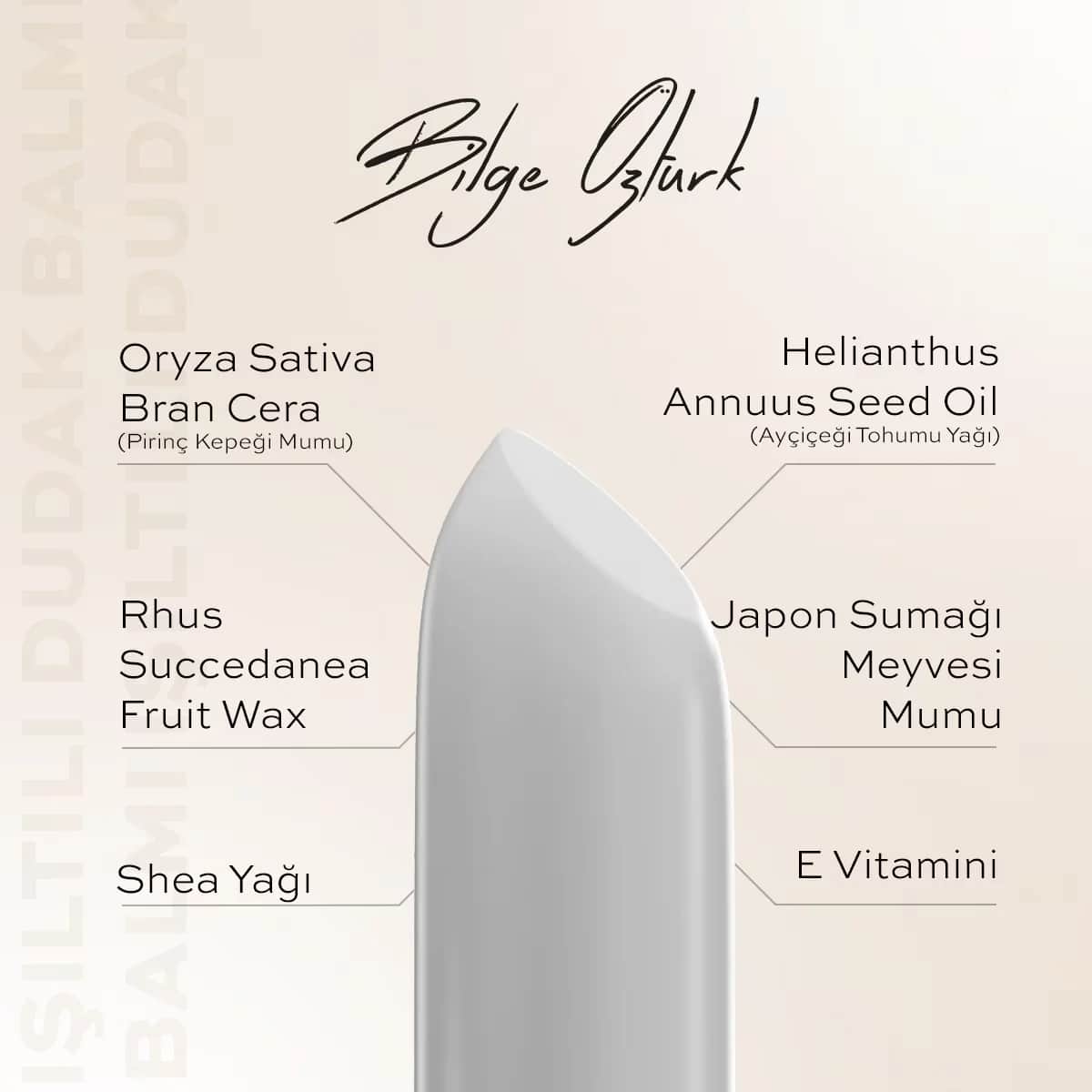 بلسم شفاه شفاف SPF20 5 جرام من بيلج أوزتورك Bilge Ozturk