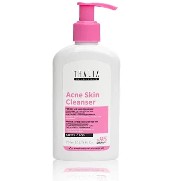 Thalia Natural Beauty جل غسول الوجه لإزالة المسام وحب الشباب من ثاليا ناتشورال بيوتي، بحمض الساليسيليك والنياسيناميد، 200 مل